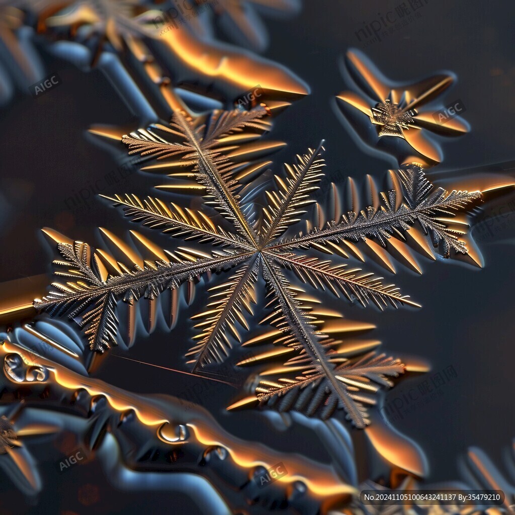 3d雪花