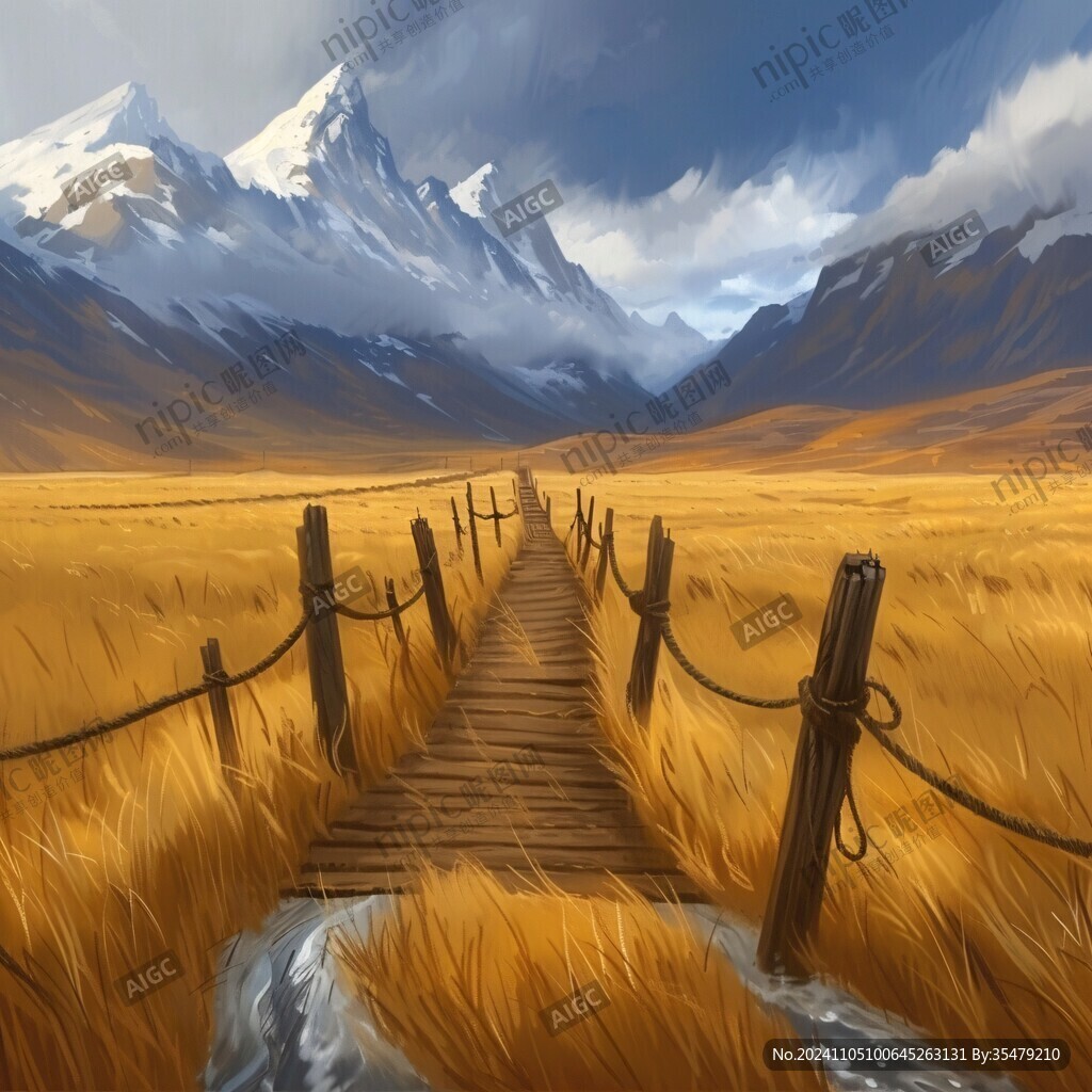 风景厚涂