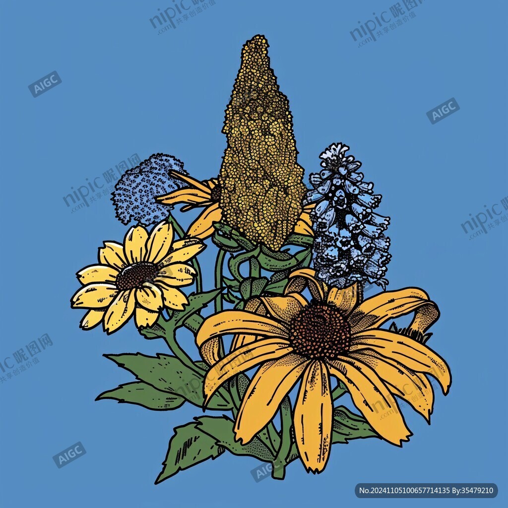 线描贝母