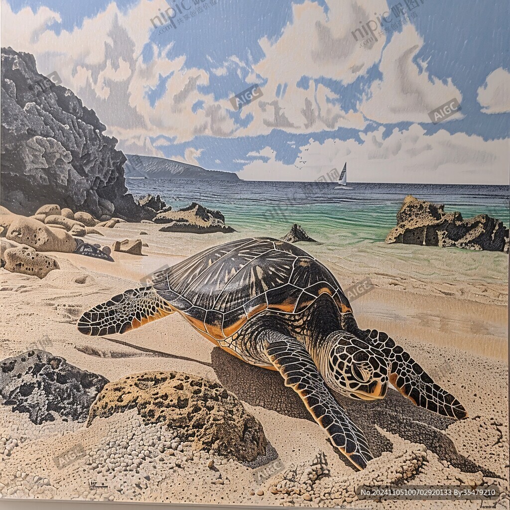 立体画展海景立体画