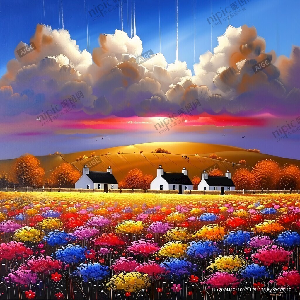 电脑绘画风景画