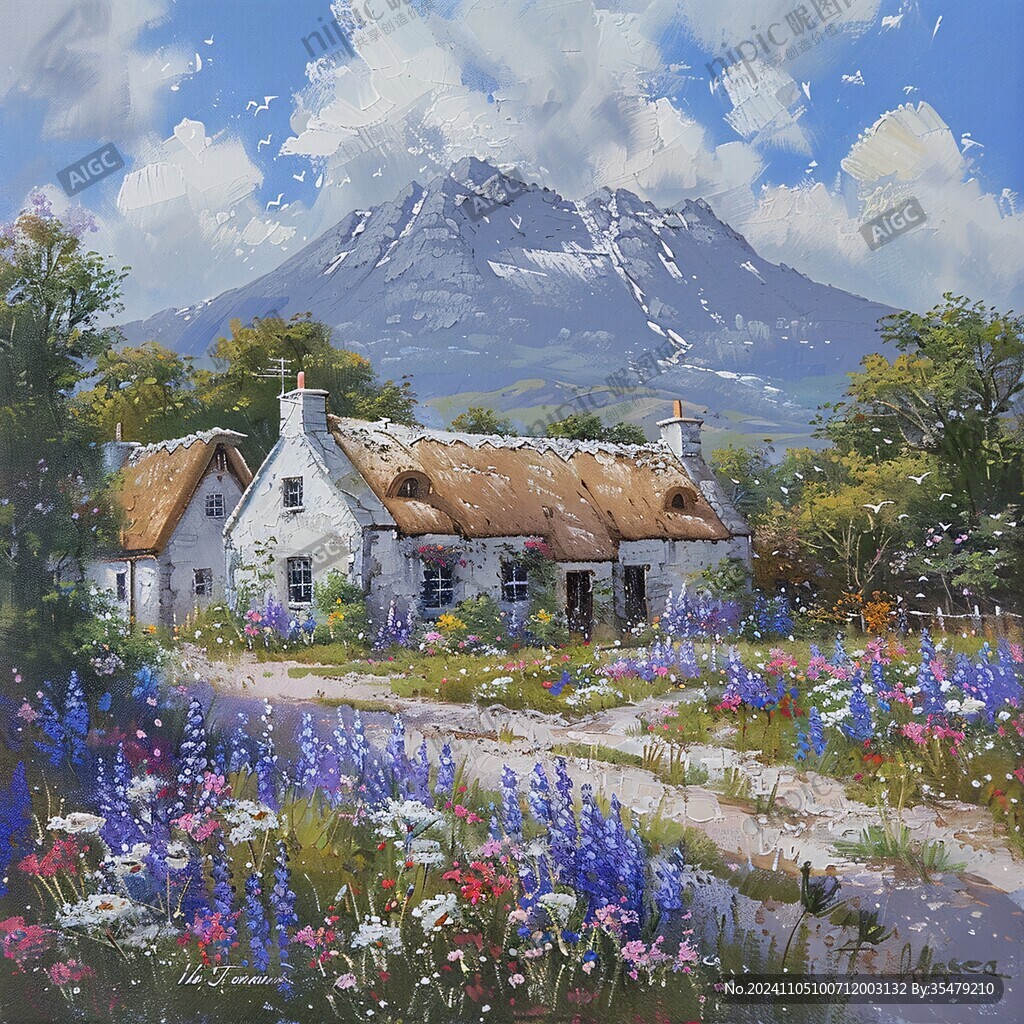 花丛中小屋