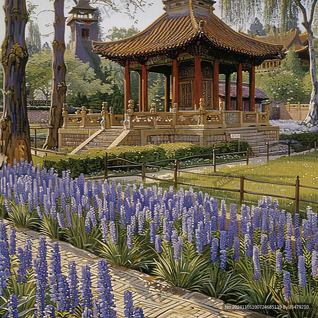 皇家园林插画