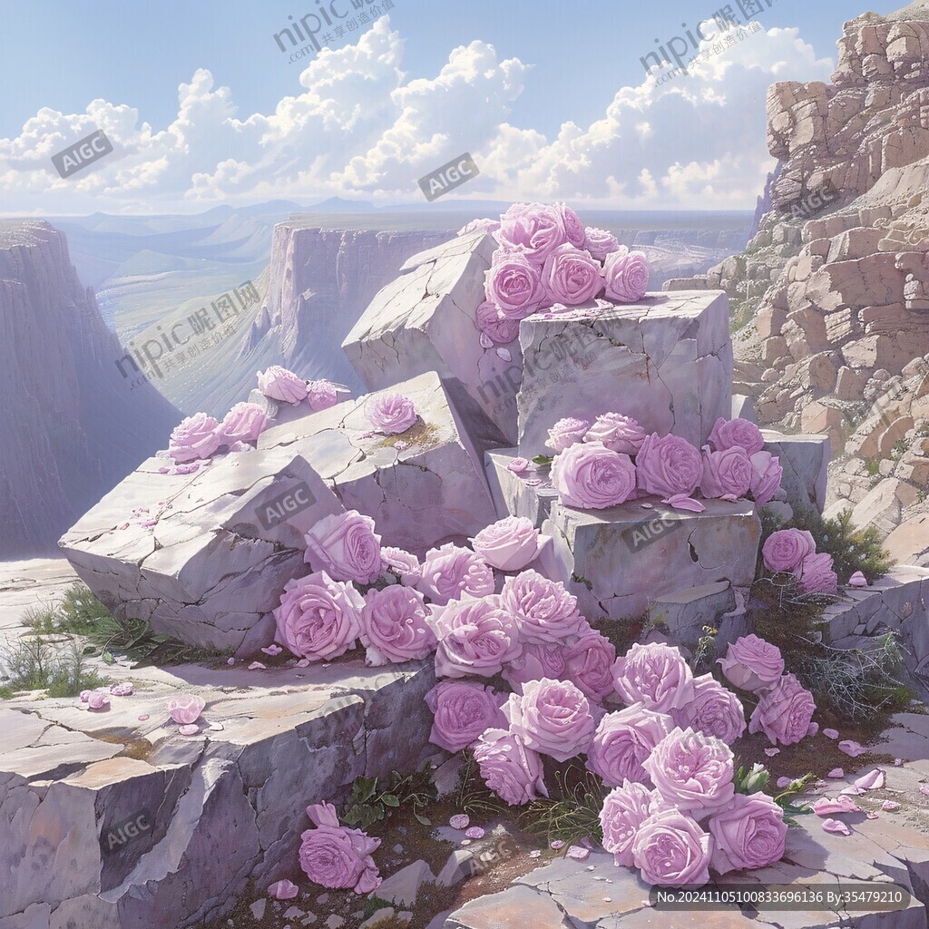 悬崖上的花朵