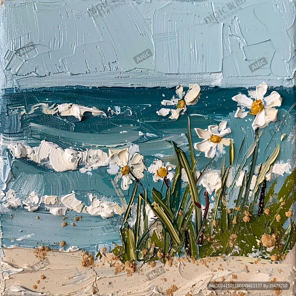 海边画