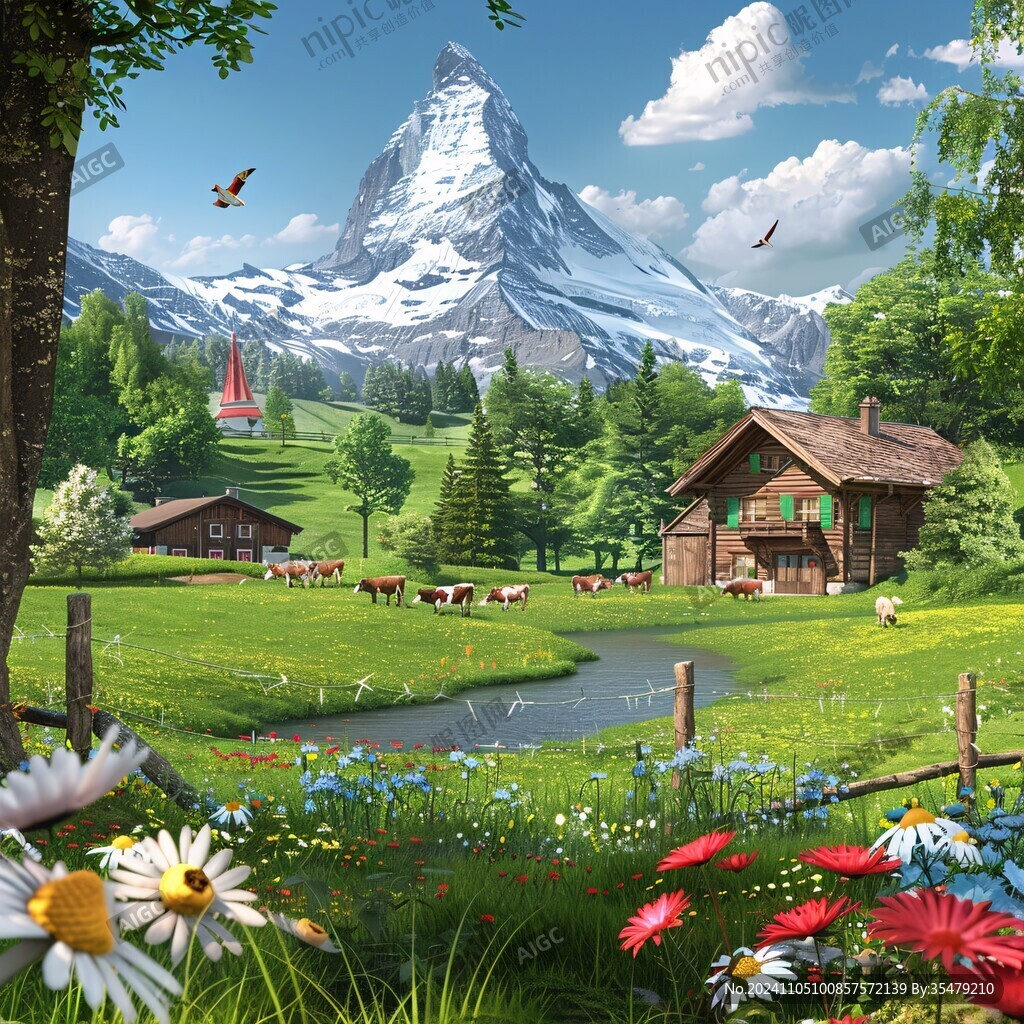 梦幻乡村风景