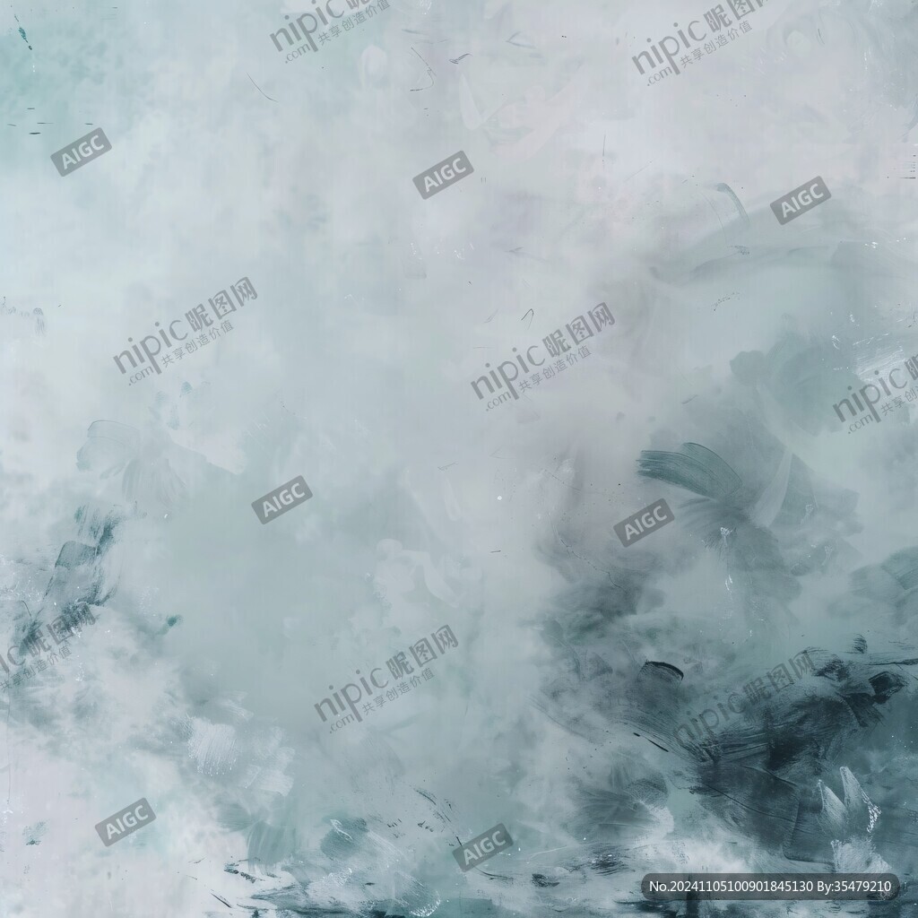 淡青水墨抽像纹理