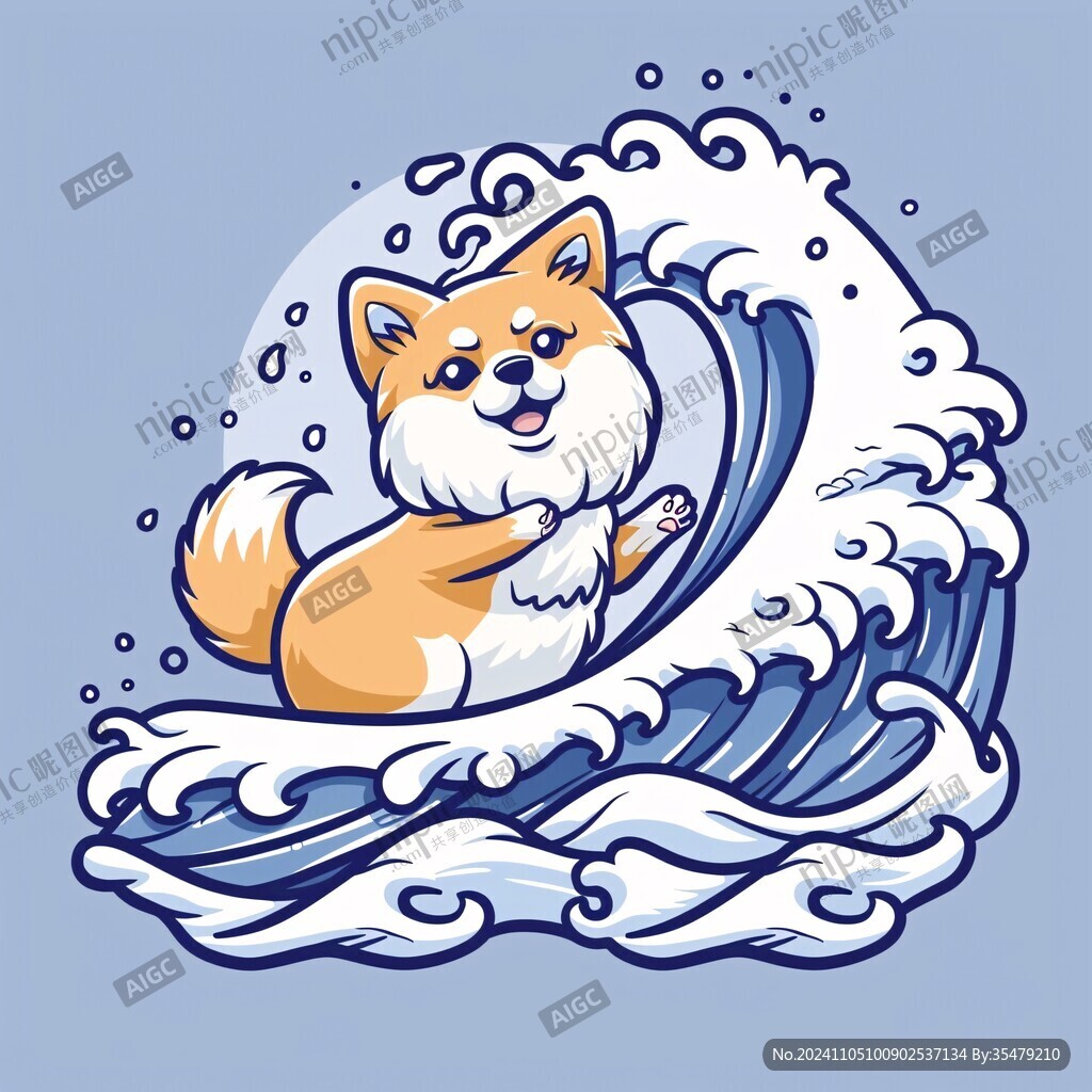卡通柴犬形象