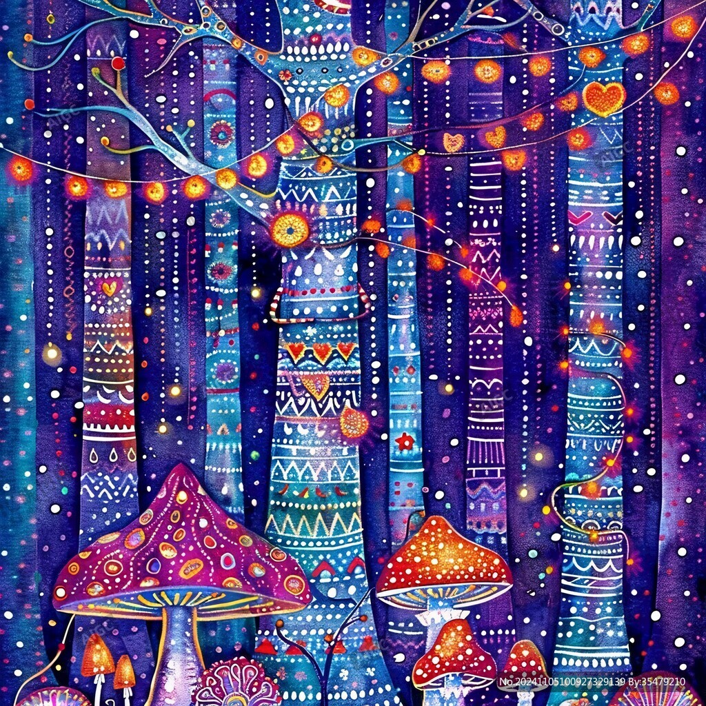 魔法森林插画