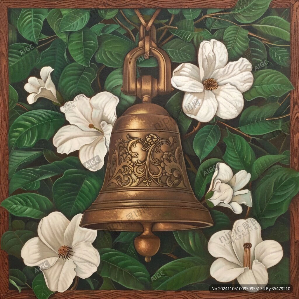 茉莉花壁画