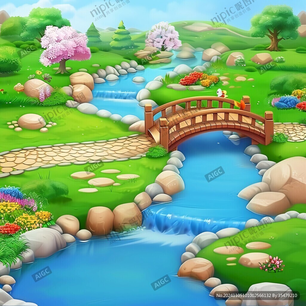 小桥流水景观
