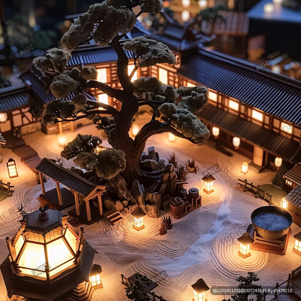 大唐西市十字街模型