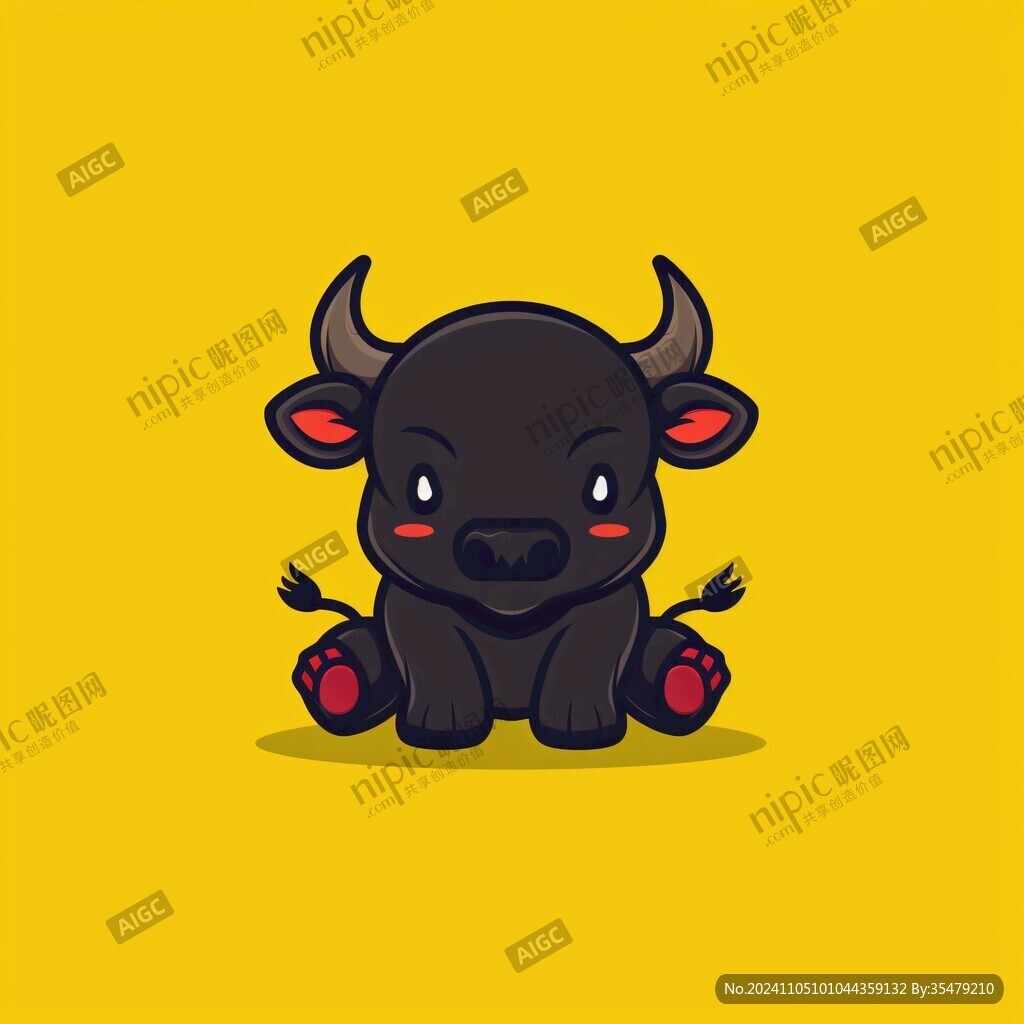 小牛吉祥物设计