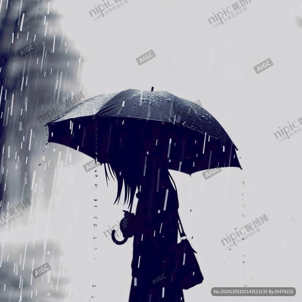 唯美撑伞