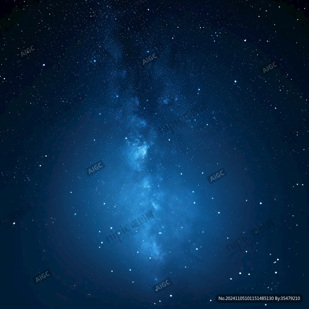 蓝色质感星空