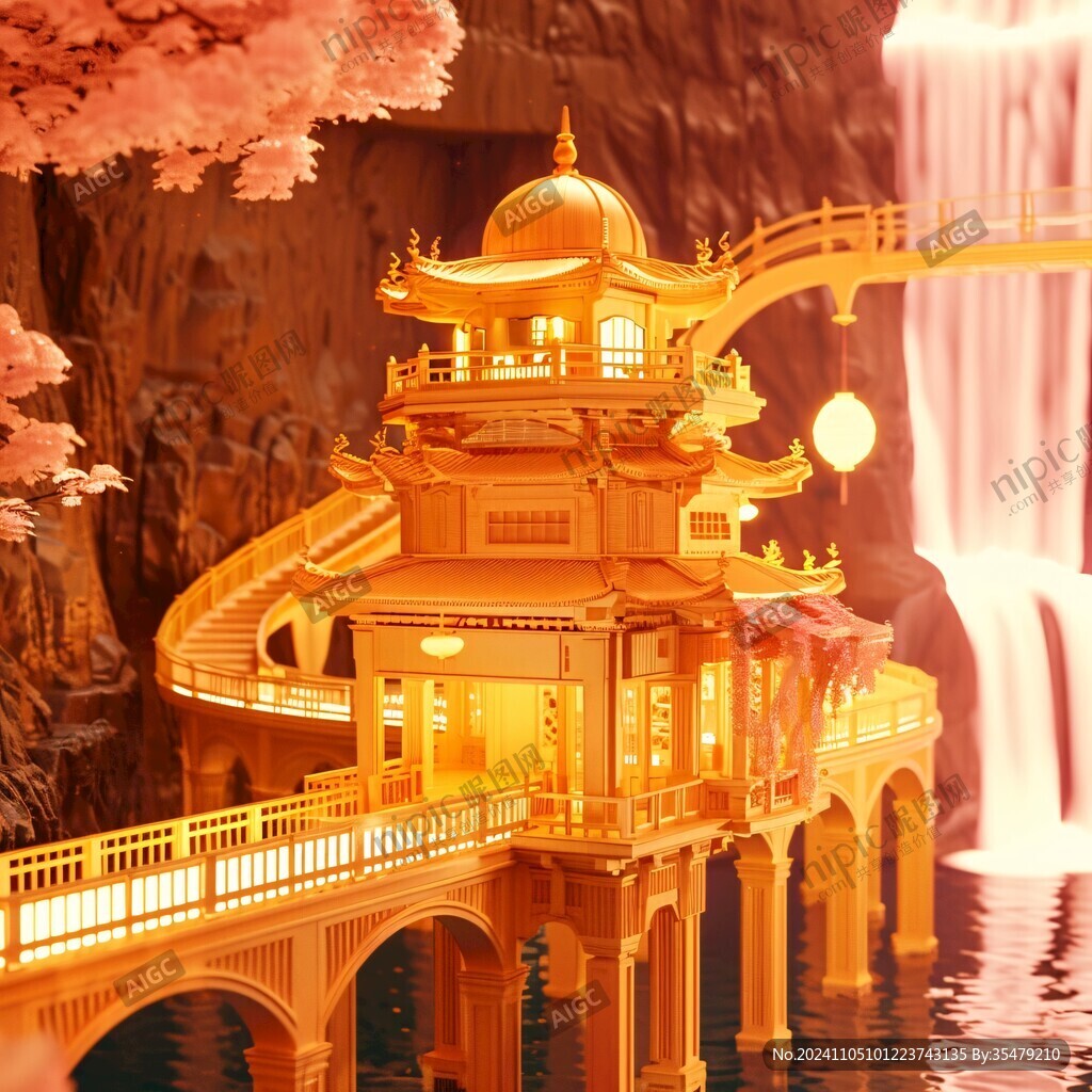 黄鹤楼复原等比建筑