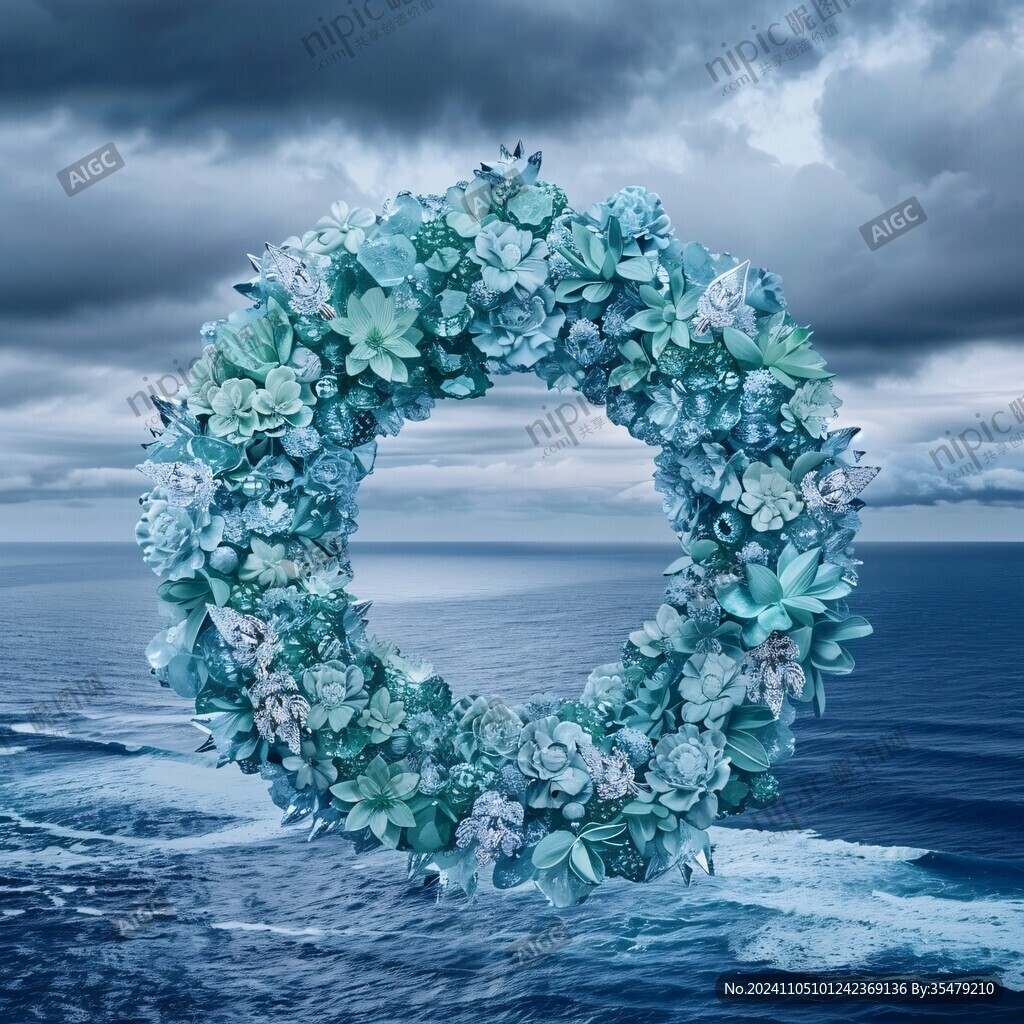 海洋绿雕