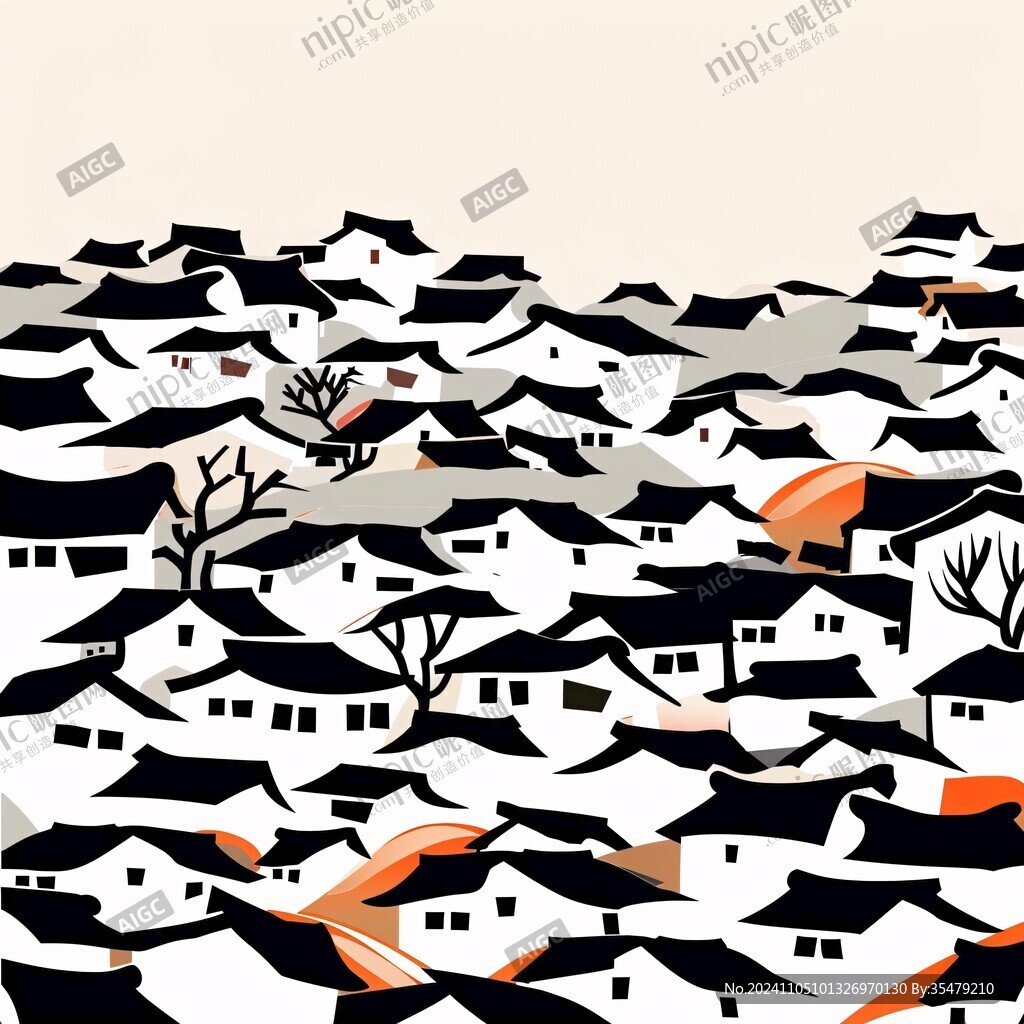 凉山建筑插画