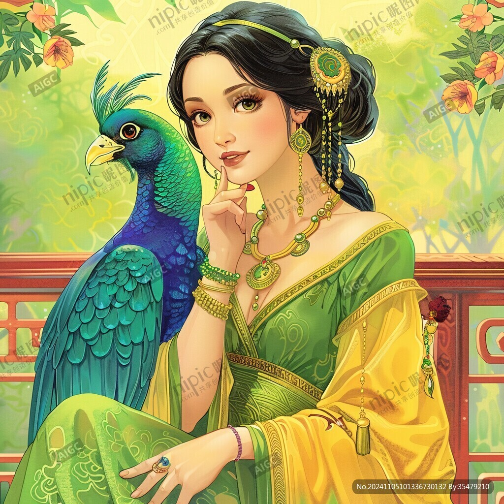 鼠绘古代美女