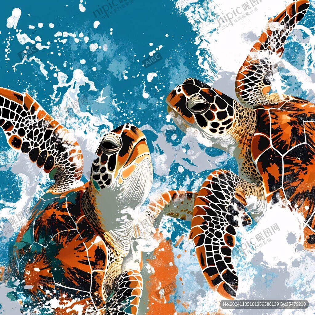现代鲤鱼壁画