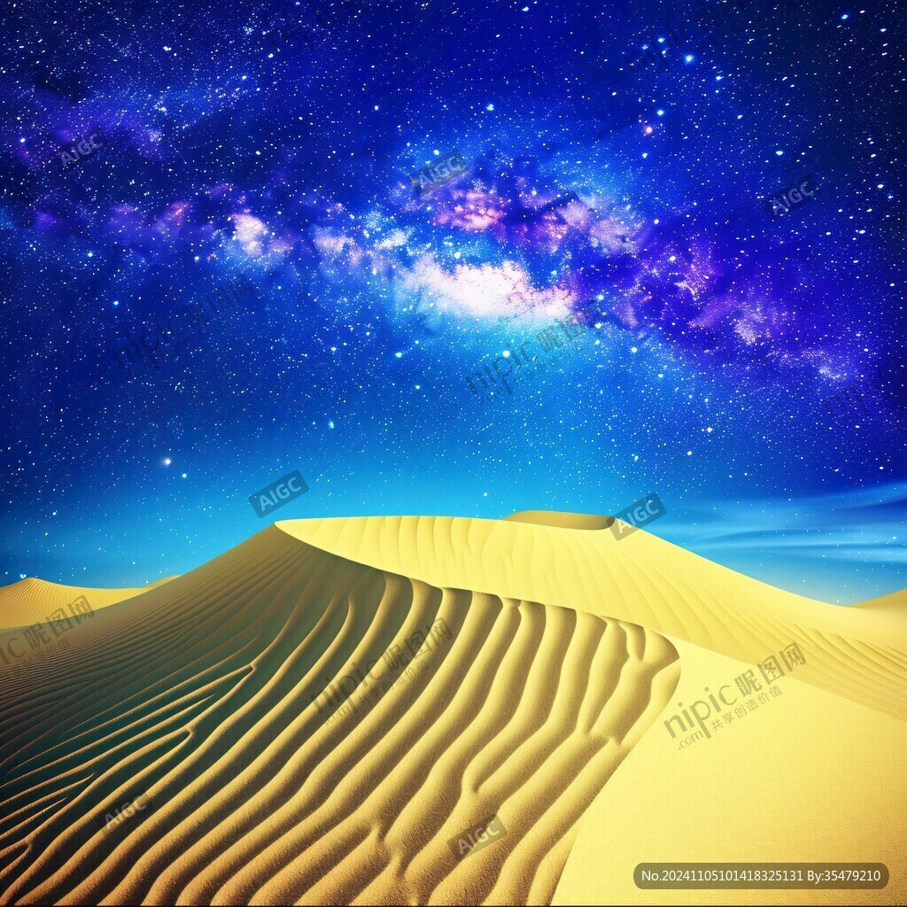 宇宙沙漠星空