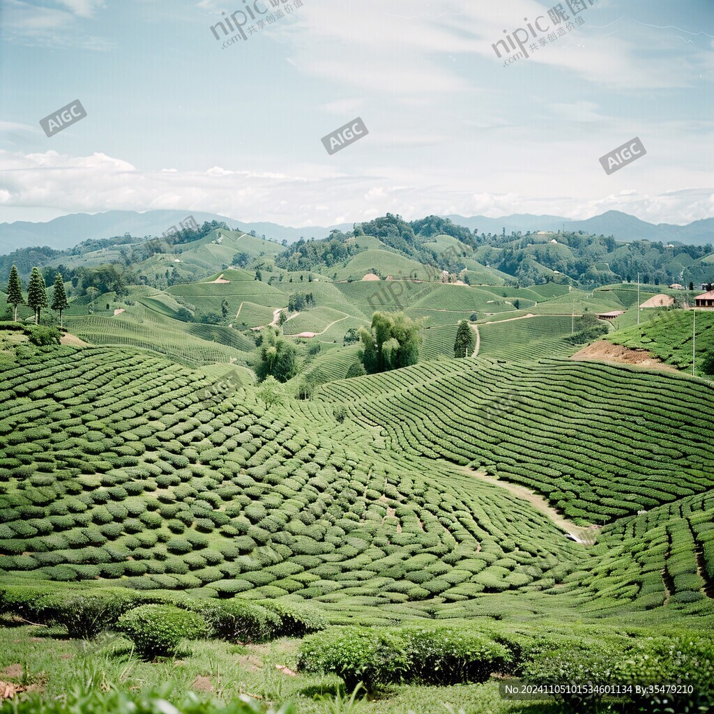 高清茶园图片