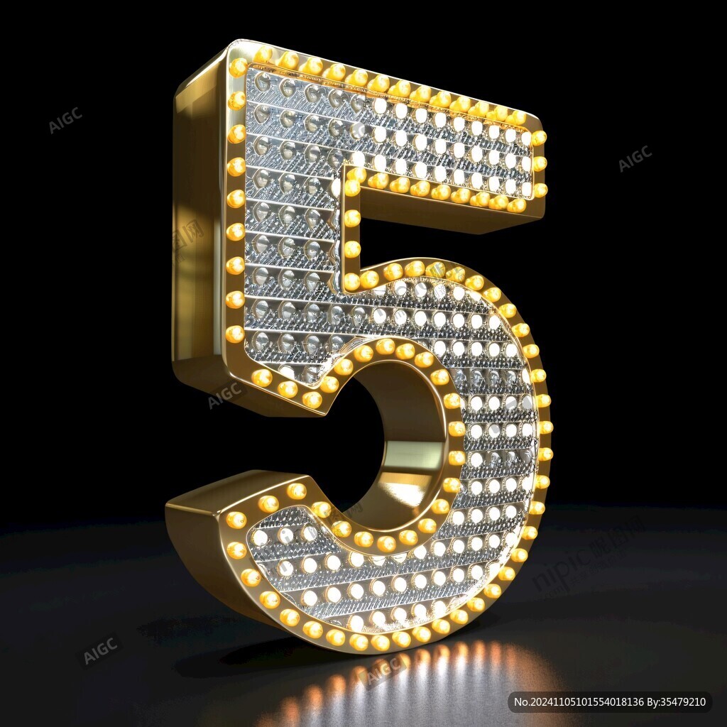 发光6字
