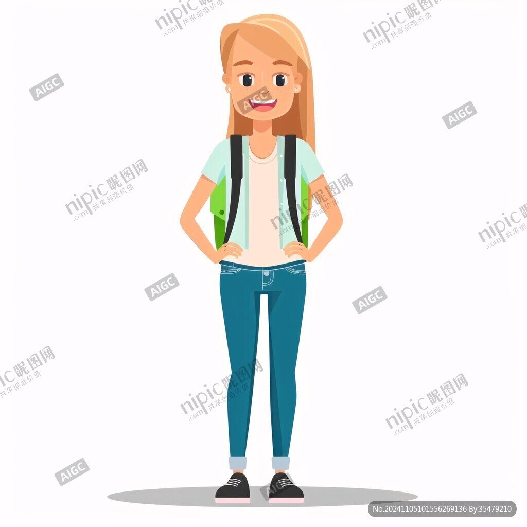 背书包插图