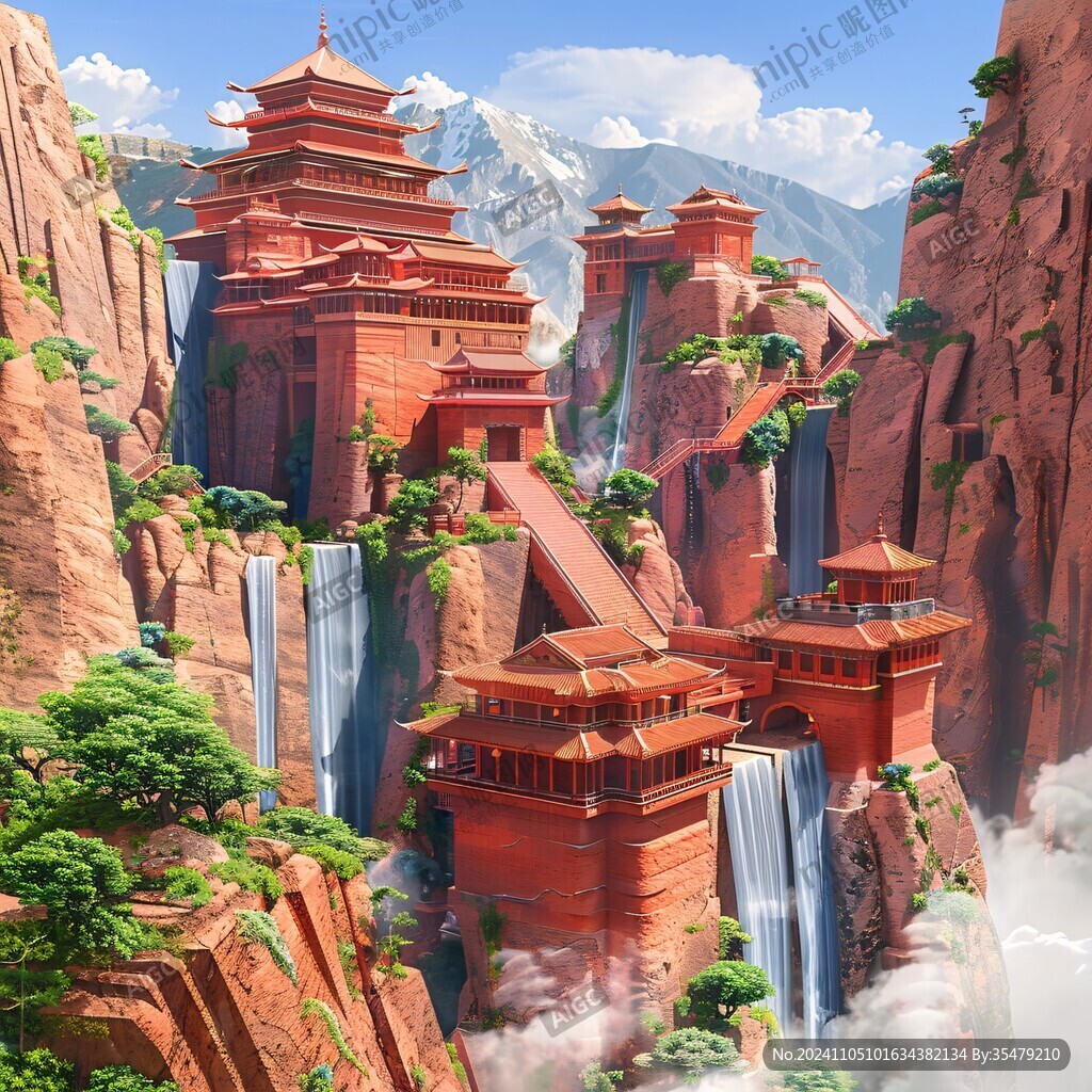 古风仙境天上宫阙