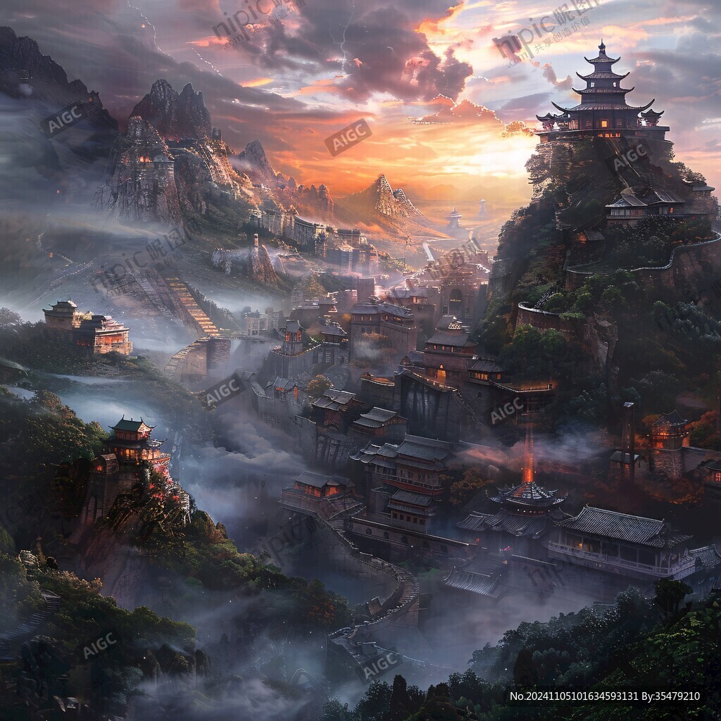 古风仙境天上宫阙