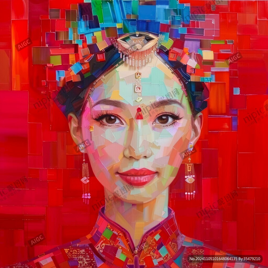 丙烯画人物