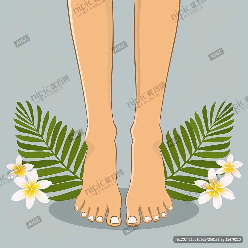 鲜花女人足