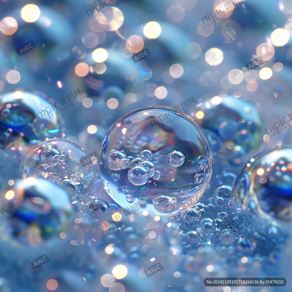 金属质感水珠