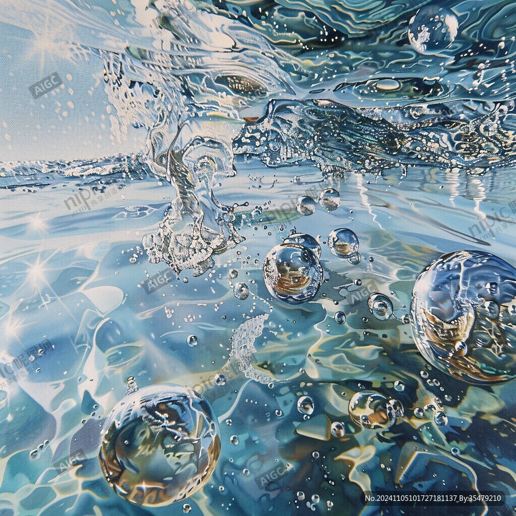 水面泡泡