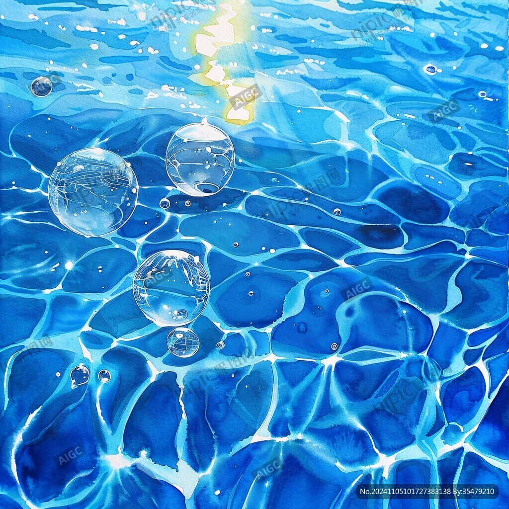 水池插画