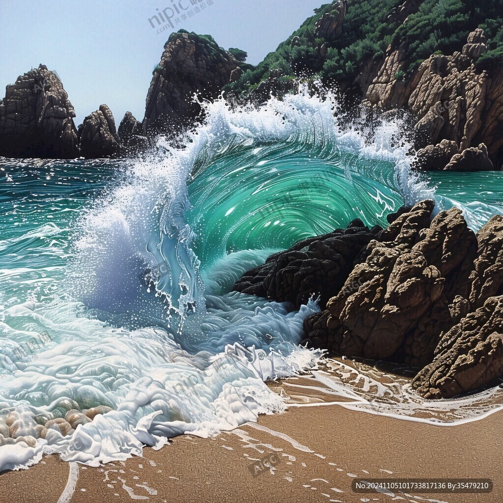 3d海景立体画
