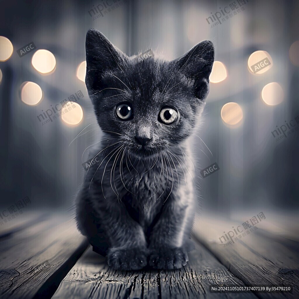 卡通小猫动物海报挂画
