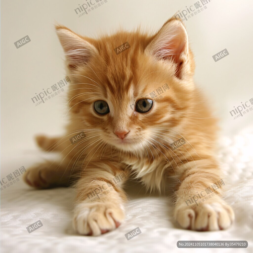 黄色小猫素材