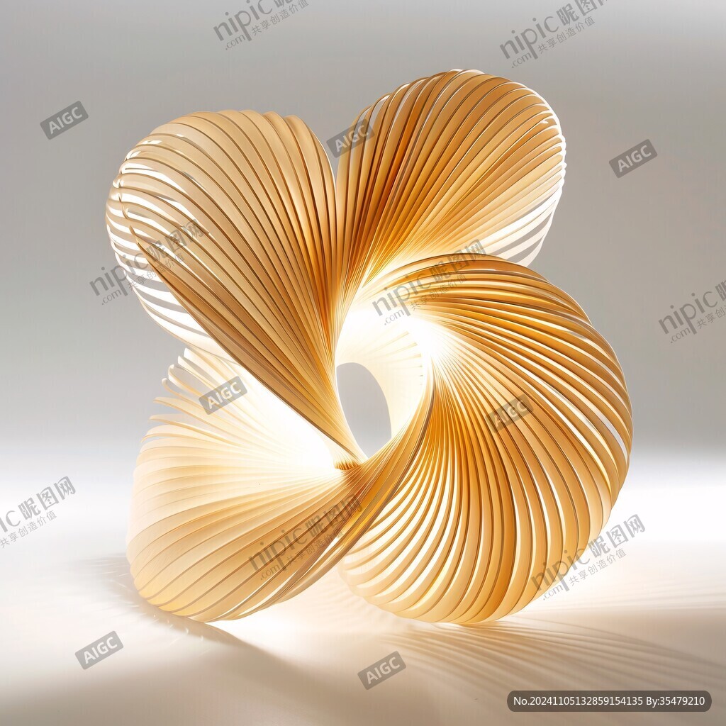 4d金色线条艺术