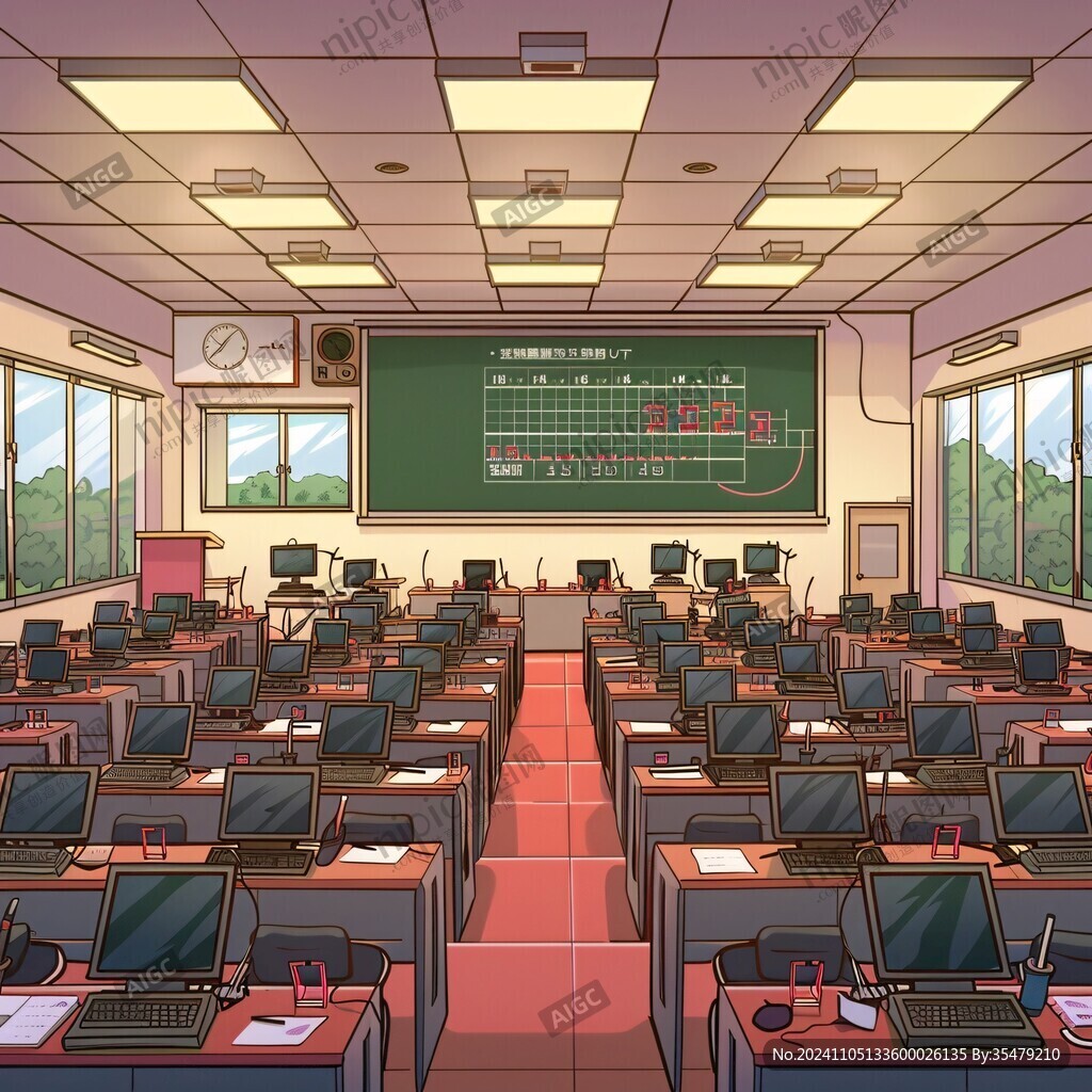 教室插画