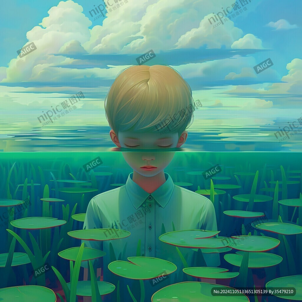孤独感插画