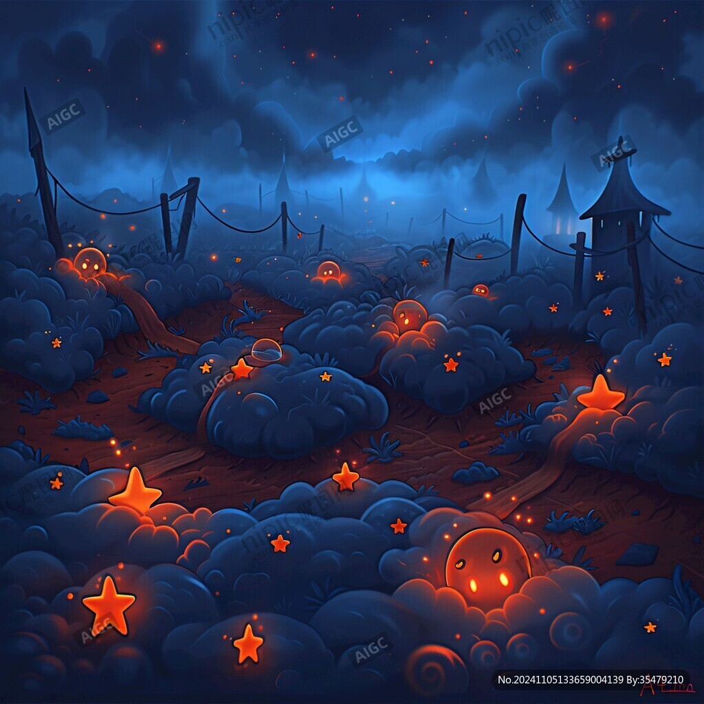 星月河幻想插画