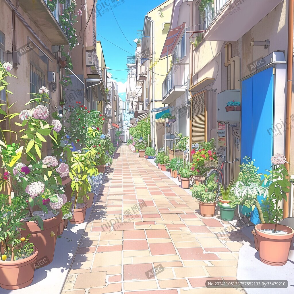 动漫场景插画