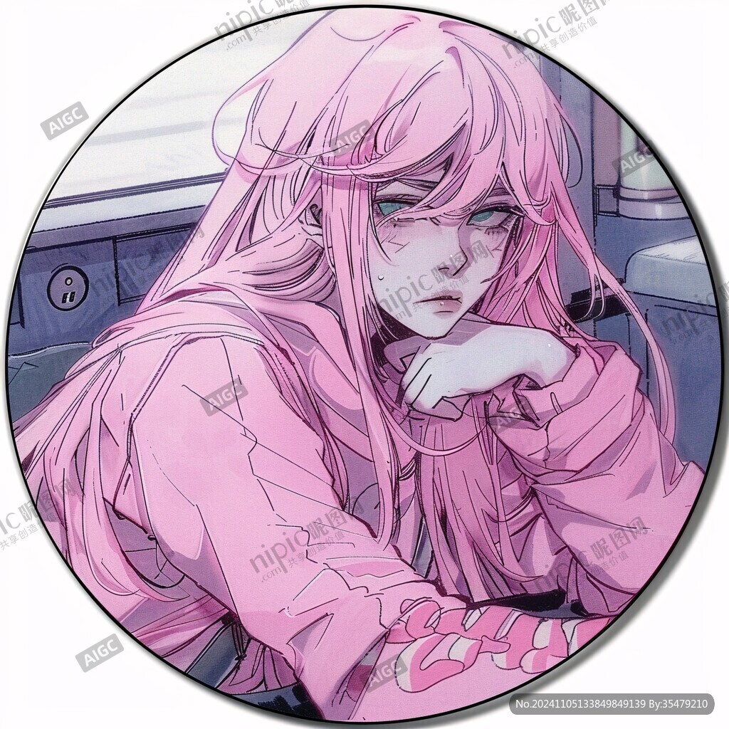 粉色头发少女