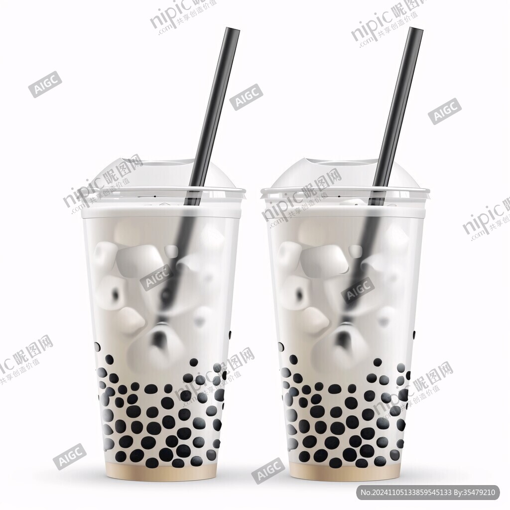 手绘珍珠奶茶