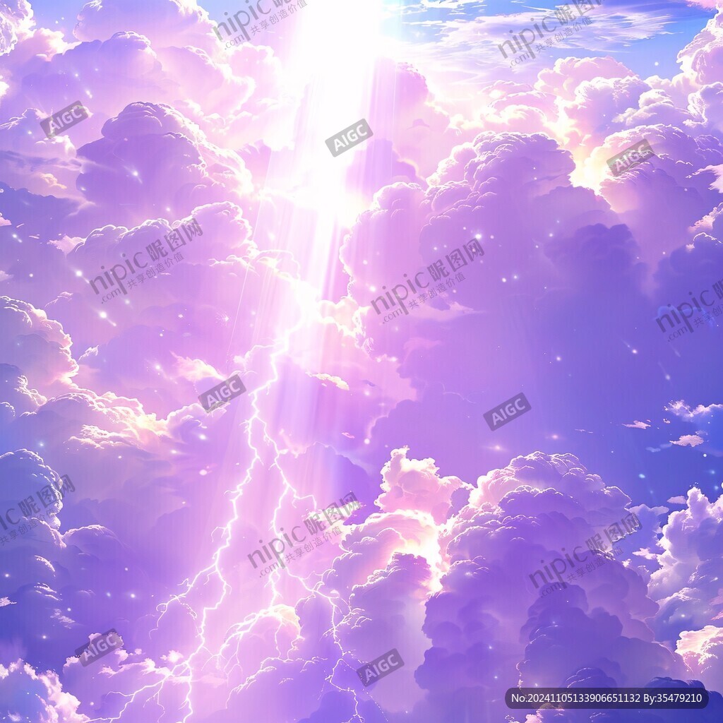 梦幻紫色云彩