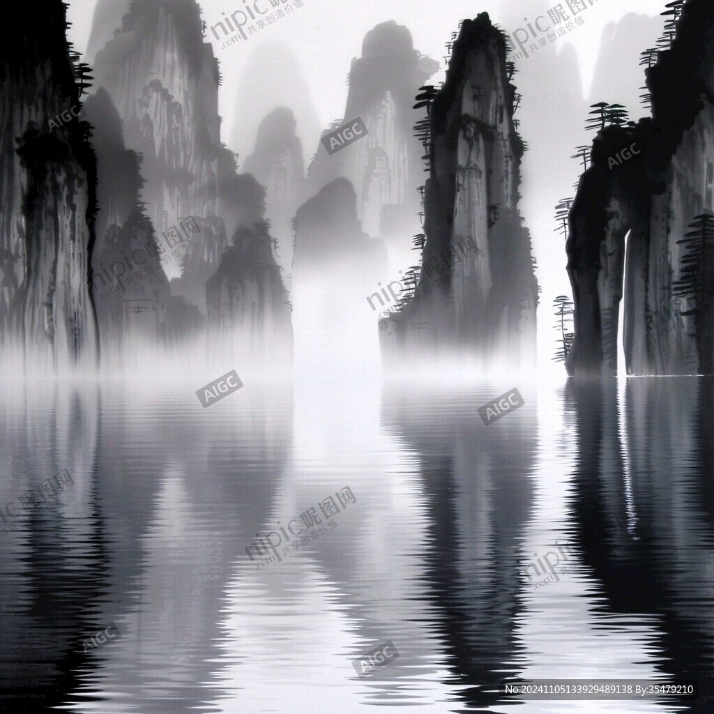 大江湖畔禅意山水