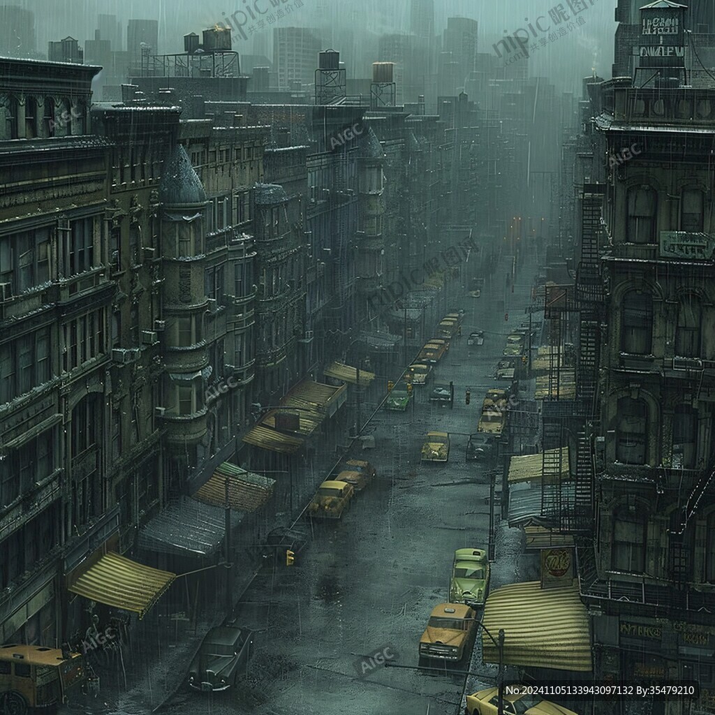 城市景雨