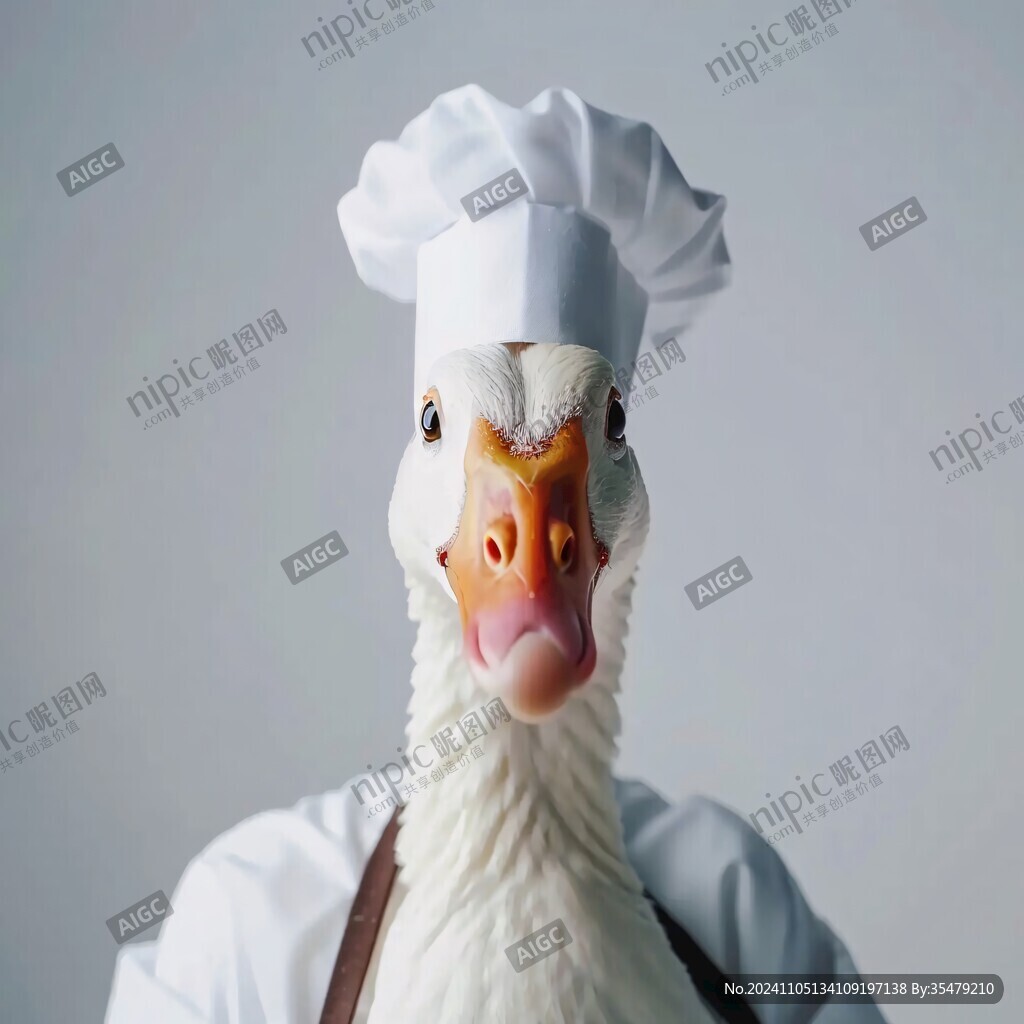 开心鸭厨师头像