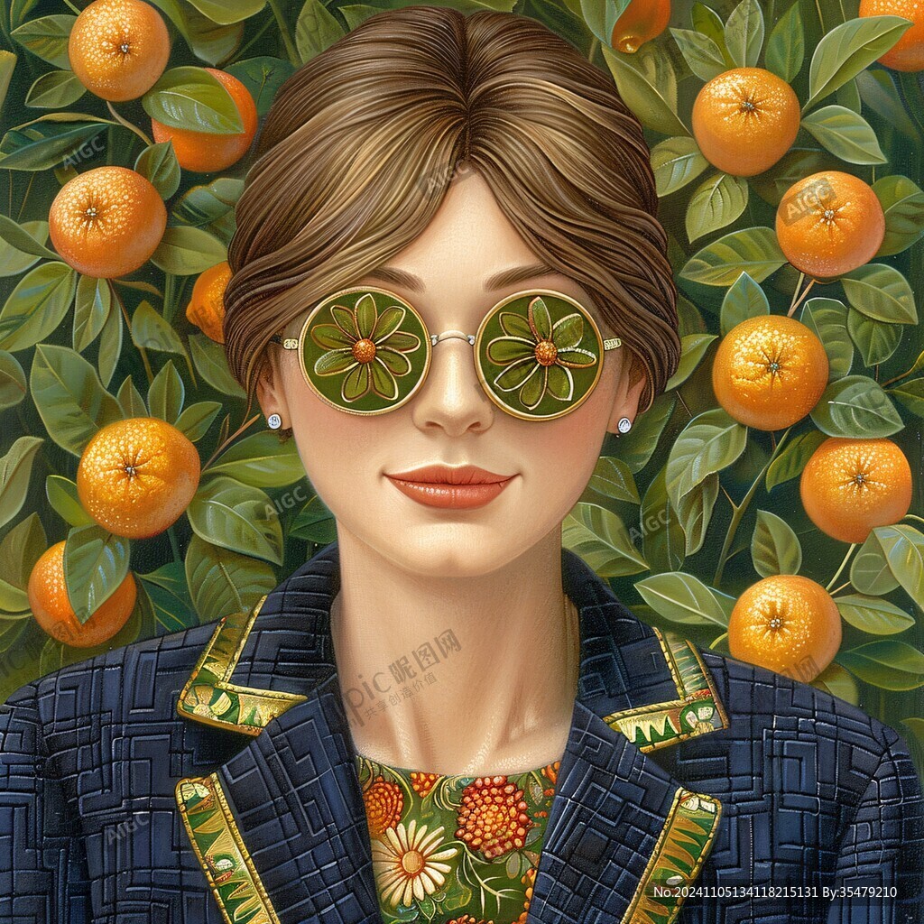 砂糖橘插画设计
